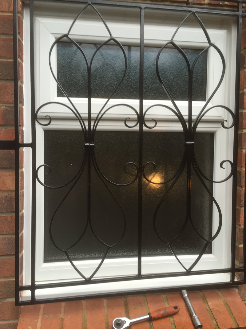 Iron security grilles for homes